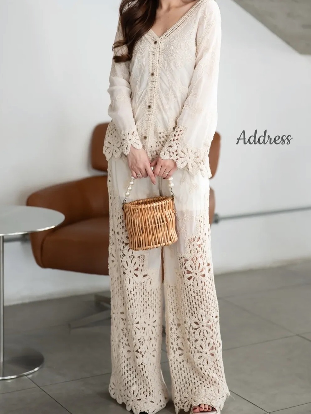ShopEvelynne Cream Crochet Set